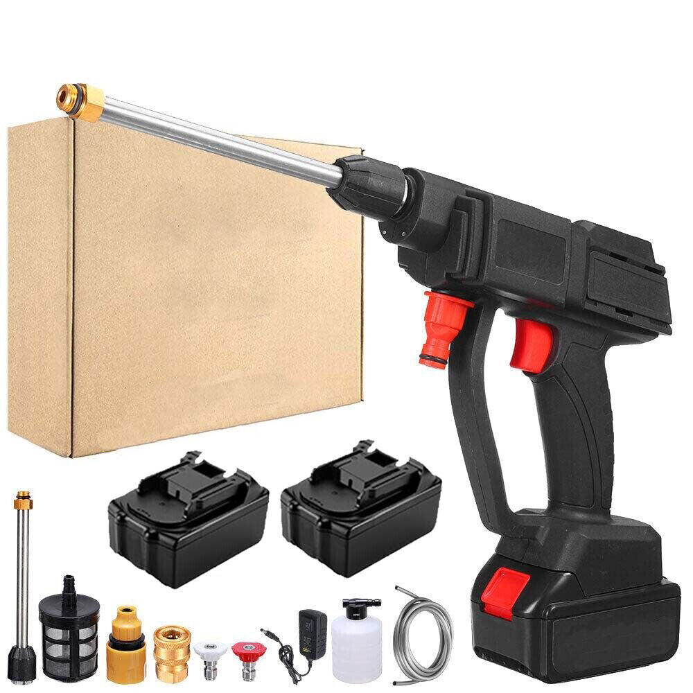 18V High Pressure Cordless Washer Spray Gun with 2 Battery