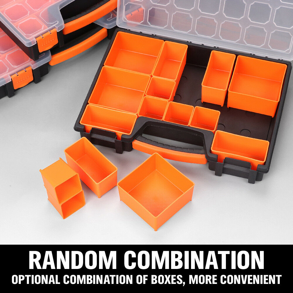 Plastic Tool Box Storage Organizer with 14 15 22 Compartment  Screw Case