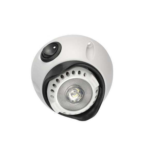 1W LED Caravan Interior Swivel Lamp with On and Off Switch