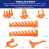 52-Piece Tool Storage Rack Wall Mounted Wrench Spanner Holder Screwdriver Pliers