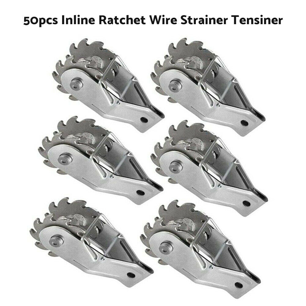 50PCS Inline Ratchet Wire Strainer Tensioner