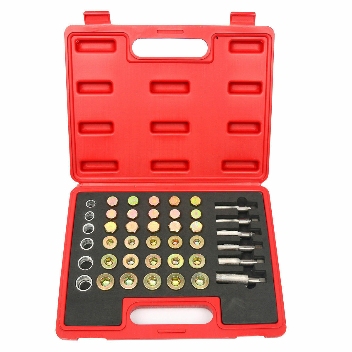 Automotive Oil Pan Drain Sump Plug Key Thread Repair Tool Kit