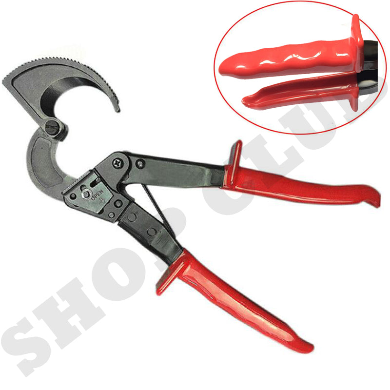 Red Ratcheting Cable Cutter Ratchet Cable Cutter Up To 240mm² Ratcheting Wire Cut – Tool Plus