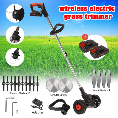 16 Blade Cordless Grass Trimmer with 2 Battery