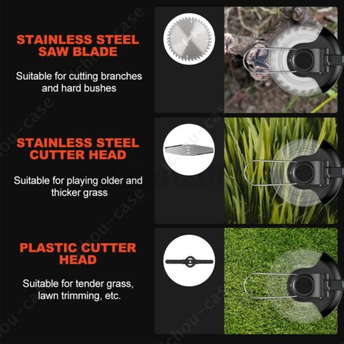 16 Blade Cordless Grass Trimmer with 2 Battery