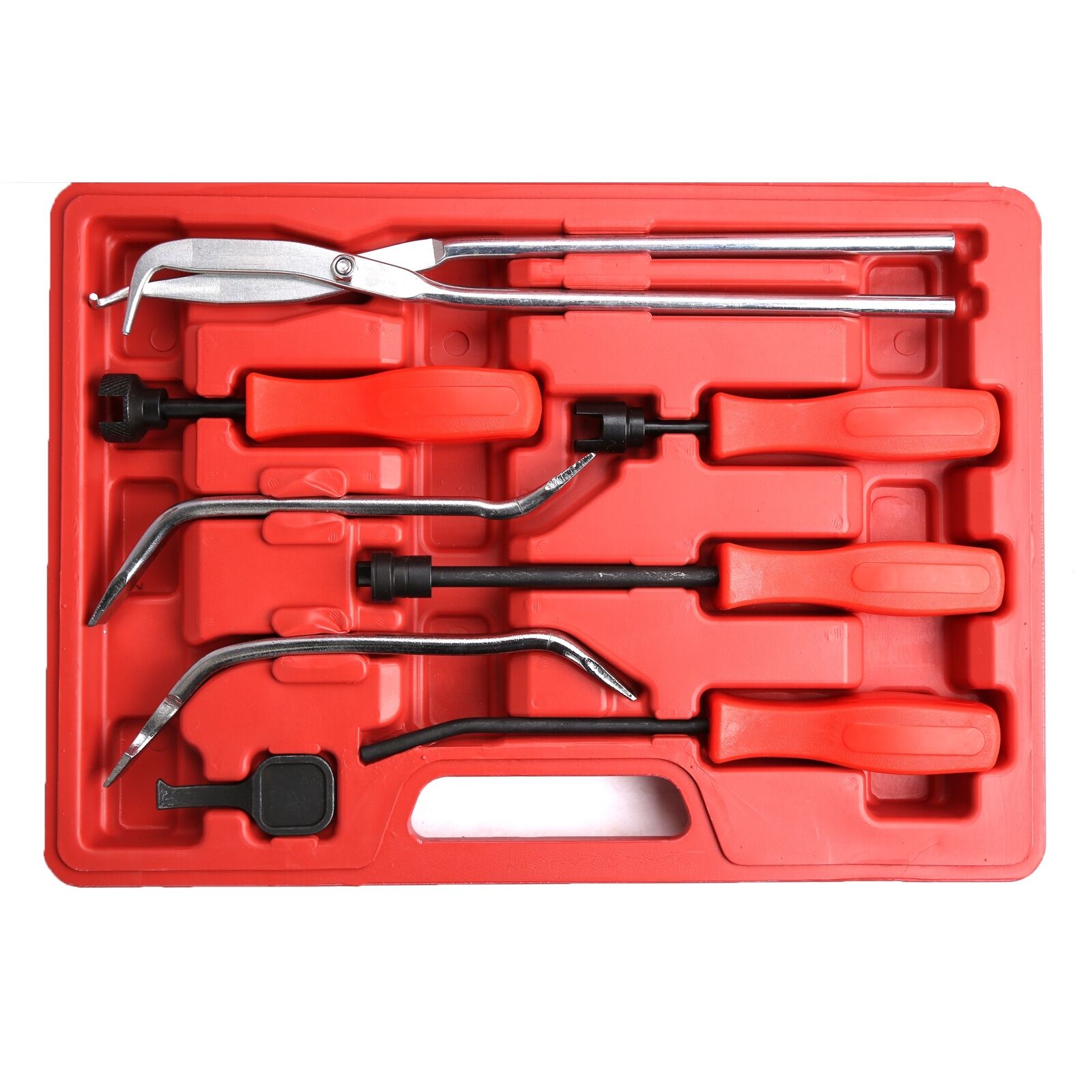 8pcs Drum Brakes Servicing Remove Install Brake Springs Tools Kit