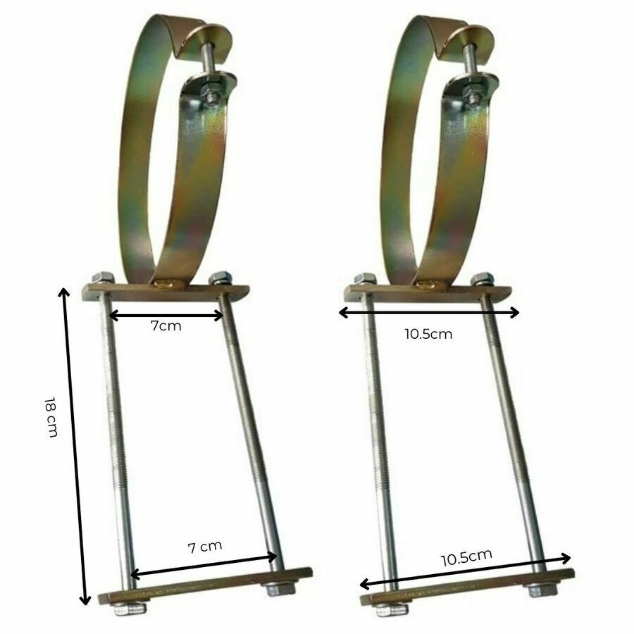 Caravan Pole Carrier and Brackets- 3 Size Available