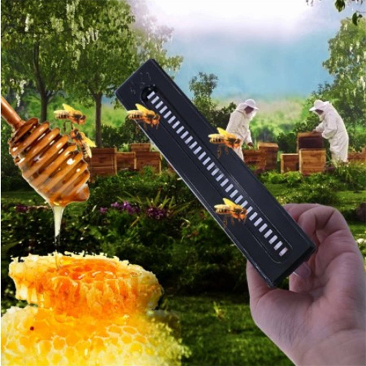 6-Pack Small Bee Hive Beetle Blaster Trap – Plastic Beekeeping Tool, Unbranded, Made In China