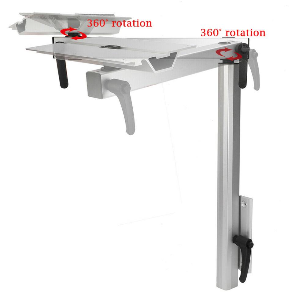 Aluminum Alloy Movable Rotatable Height Adjustable Camper Caravan Table Leg